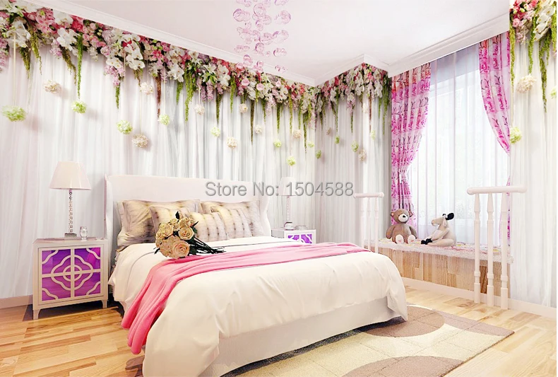 Пользовательские 3D фрески цветок стерео фото обои рулон гостиная спальня домашний Декор 3D комнатные обои пейзаж Papel де Parede