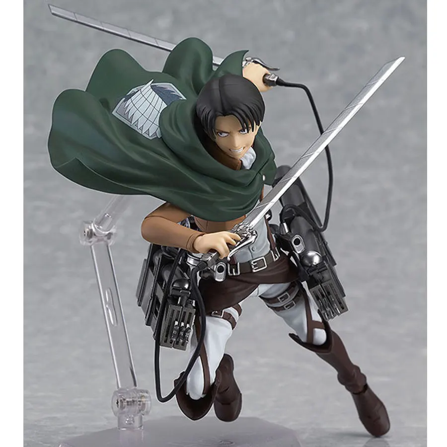 

Attack on Titan Anime Figure Levi.Ackerman Figma PVC Action Figure Movable Rivuai Collection Model Toys Children Gift