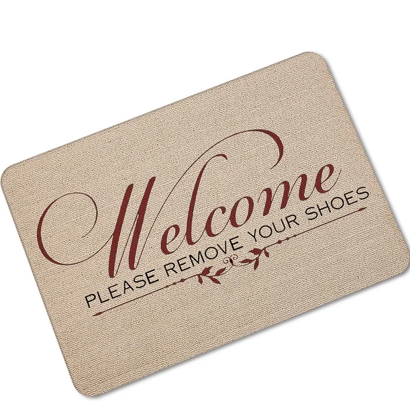 Top Back Rubber Entrance Floor Mat Funny Front Door Mat You Again Doormat Outdoor Indoor