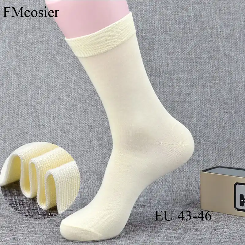 mens thin white cotton socks