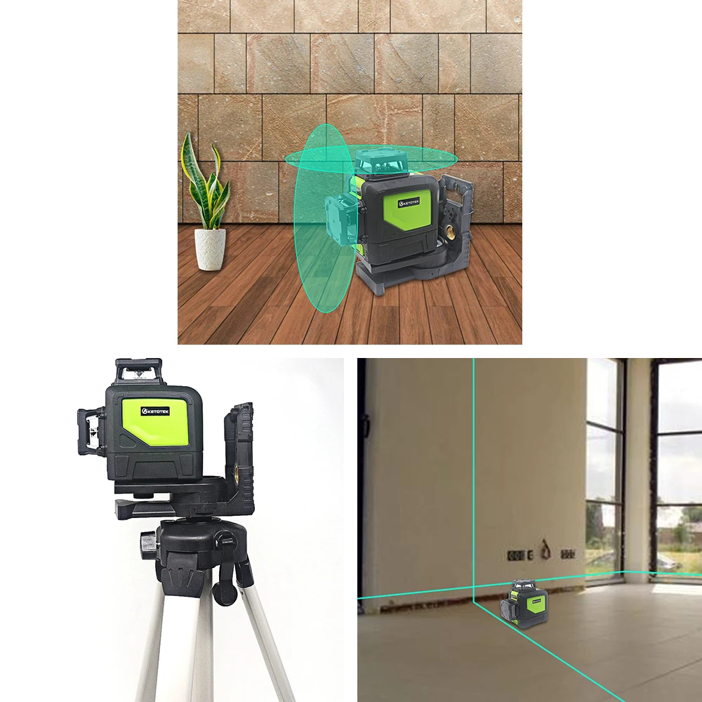 KT902C 8 линий лазерный уровень 360 самонивелирующийся 3D вертикальный и