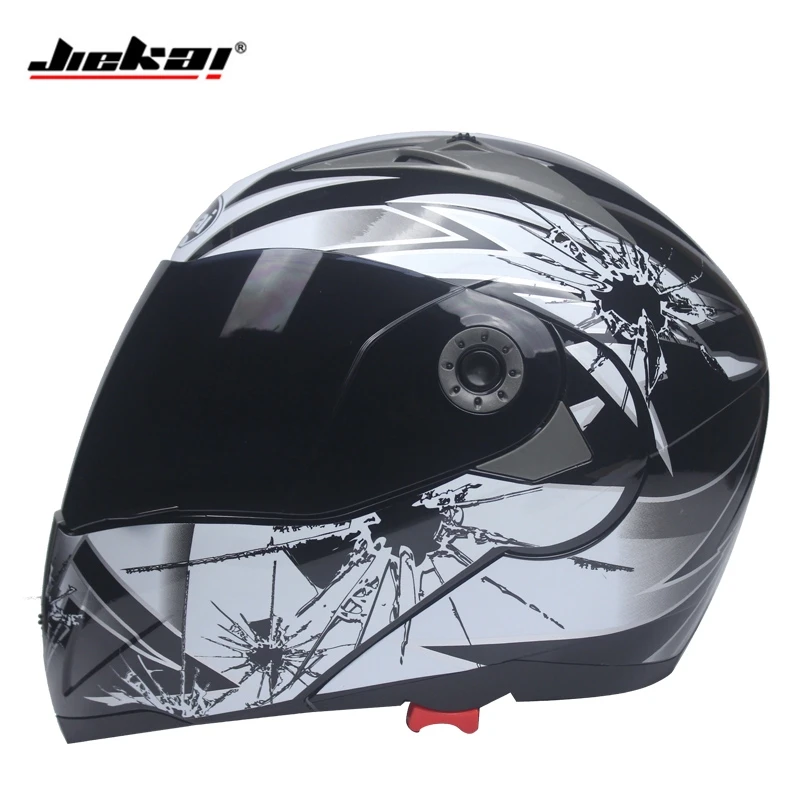Безопасный флип Moto rcycle Шлемы Moto шлем Moto крест Moto rbike шлем с внутренним Защита от солнца козырек JIEKAI-105 dot ЕЭК - Цвет: c4