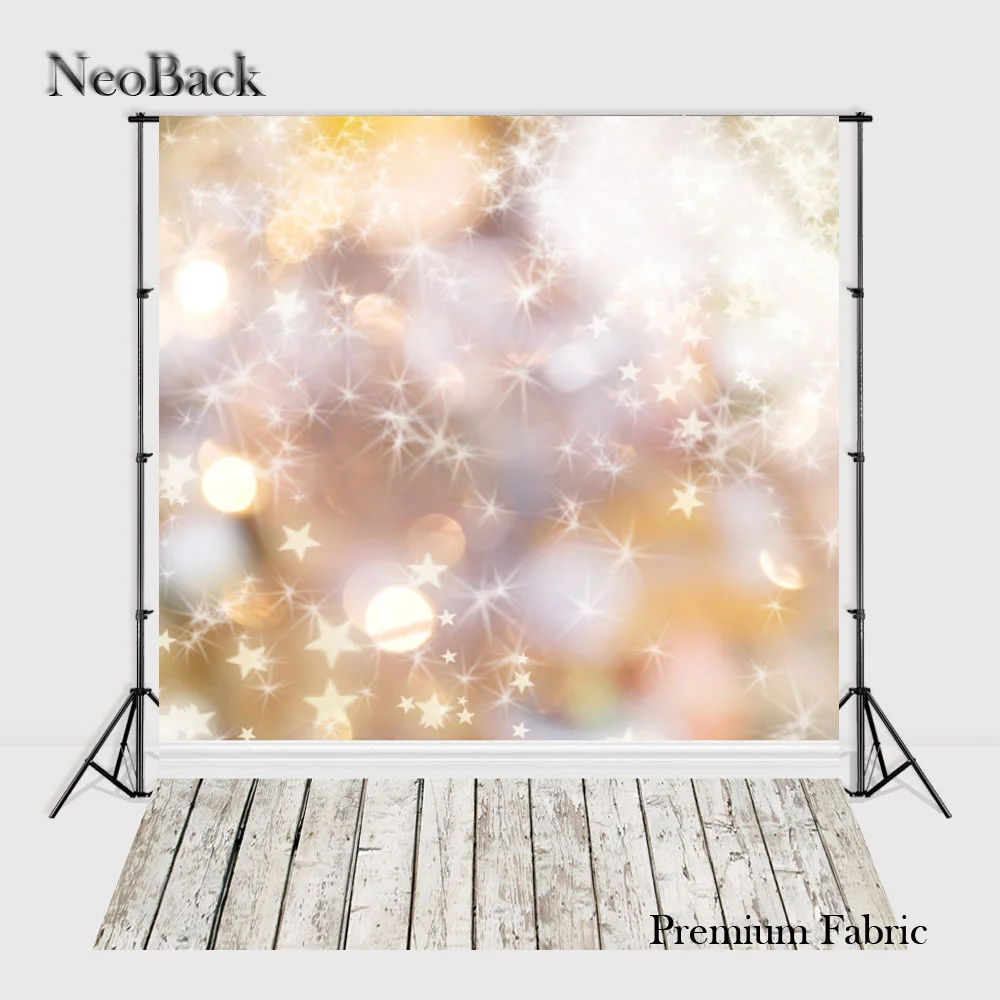 

NeoBack 300x600cm Bokeh Premium Fabric Photo Background Twinkle Star Photography backdrop Studio Christmas Photo Backdrop TP1056