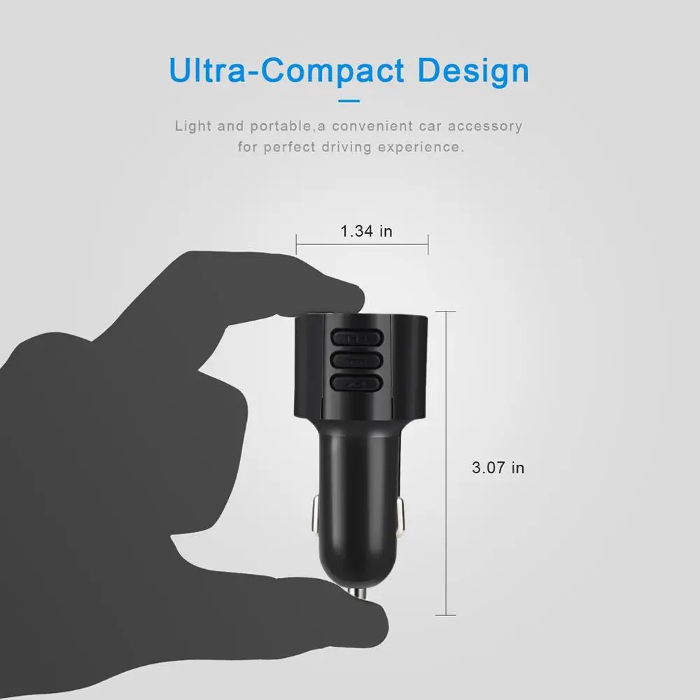 Автомобильное зарядное устройство Bluetooth USB FM передатчик беспроводной радио