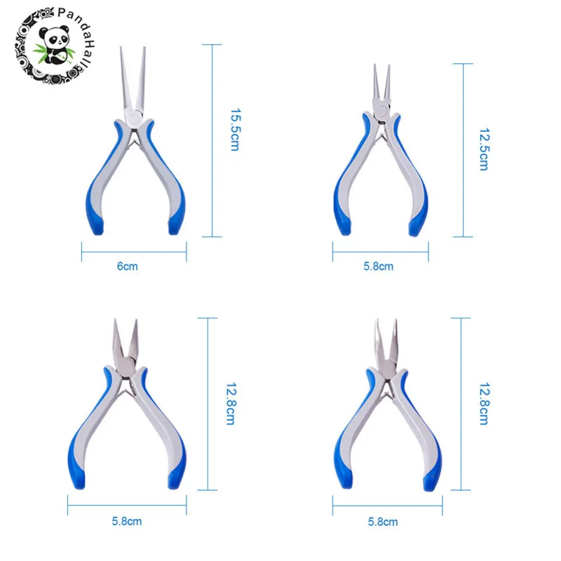 Pandahall 8 шт./компл. горячая плоскогубцы ювелирные изделия делая инструменты оборудования на открытом воздухе углеродистая Сталь мульти Применение плоскогубцы бусины P002Y~ P009Y F55