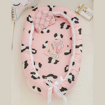 

Baby Crib Kids Portable Hand Strap And Washable Nest Travel Crib Baby Ded Nursery Travel Folding Bed For 0-24 M Newborn Baby Bed