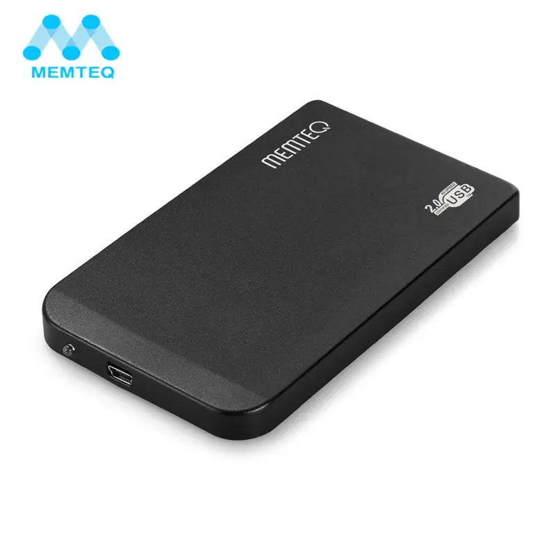 

MEMTEQ HDD Enclosure Slim USB 2.0 2.5" Hard Drive Disk IDE HDD Case Cover Box for Hard Disk for Laptop Tablet PC Aluminium