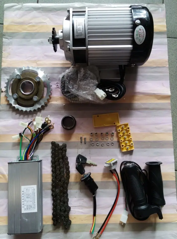 750W 48v Мотор-Редуктор DIY комплект, комплект для переоборудования электрического велосипеда, светильник комплект для электрического трицикла