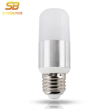 

STARBUNKS E27 LED Corn bulb 85V 110V 220V 265V Smart IC Lamp 5W LED indoor outdoor lighting Chandelier silver Candle Spot Light