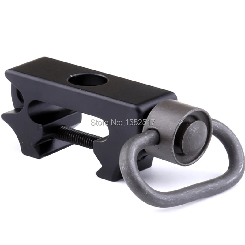 

Universal Hunting Tactical Rifle Push Button Quick Detach Gun Multi Sling Swivel Mount Fit Weaver Picatinny Rails