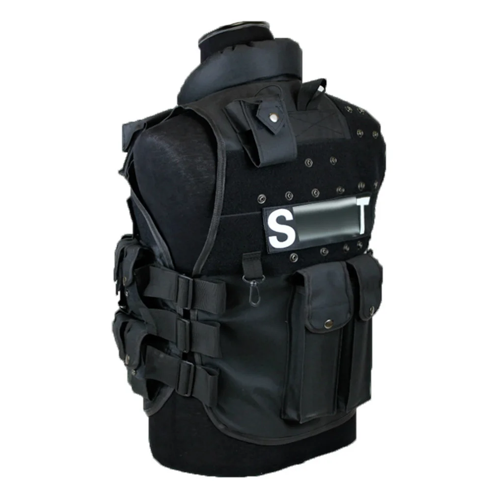 Man's Outdoor Tactical Vests Black Bulletproof Tactical Vest Outdoor CS Vest Swat Protective Equipment
