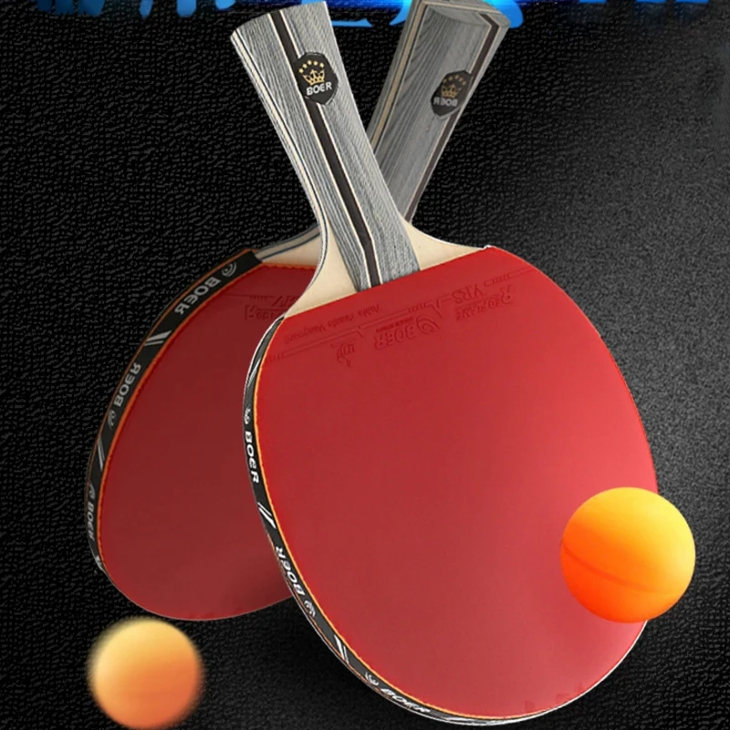 Tischtennis резиновые ракетки для настольного тенниса деревянная лопатка ракетка для пинг-понга резиновые короткие сутенеры длинные выпуклости в