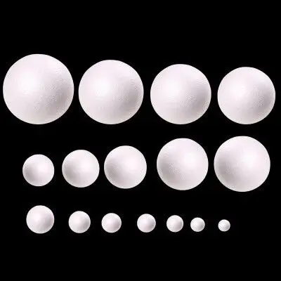 

Polystyrene Styrofoam white Foam Ball Party Wedding Decoration Ball kids DIY handmade Crafts balls 1-12cm(diameter) many sizes