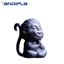 Милая фигурка обезьяны керамический чай ПЭТ Китайский кунг-фу чайный сервиз аксессуары украшения ремесла винтажный бутик сувенирные фигурки