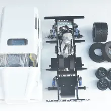 CNC сплав рама автомобиля шасси 1/10 RC гусеничный D90 с корпусом