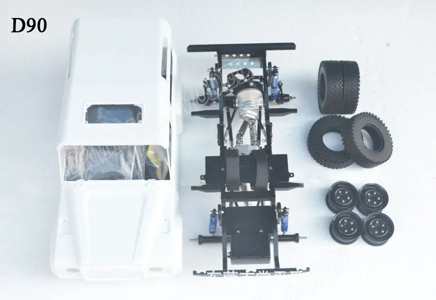 

CNC Alloy Car frame Chassis 1/10 RC Crawler D90 With The Body Shell