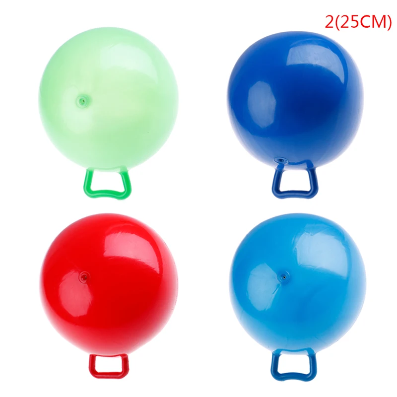 3 размера прекрасный прыгающий шар с ручкой массажный Рог надувная игрушка детская игра спортивные игрушки цвет случайный - Цвет: A2