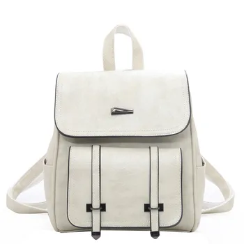 

QINRANGUIO Leather Backpack Women 2020 School Bags for Teenage Girls Vintage Women Backpack Large Capacity Mochila Feminina