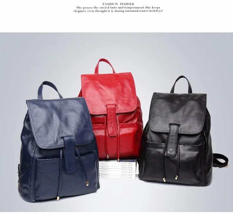 2016 Новая мода бренд Дизайн Пояса из натуральной кожи Для женщин Рюкзаки воловьей кожи сумка Лидер продаж школьная сумка рюкзак