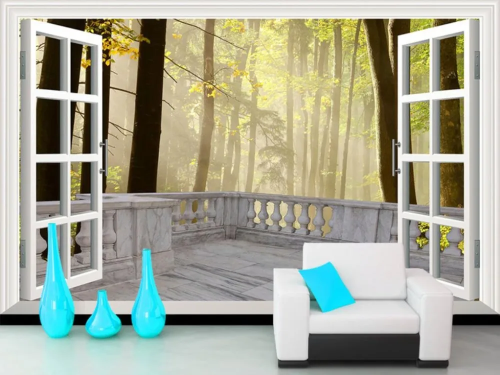 Custom, Out Window, Paisagem Florestal, Extensão Espacial, Personalidade Art