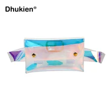 Модная женская поясная сумка женская прозрачная поясная сумка для девочек ПВХ лазерная прозрачная поясная сумка мини голографическая сумка