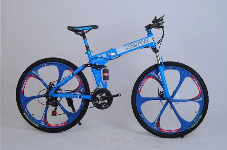 Best 21/24/27 speed folding  soft-tail 26 inch  man and woman mountain bike bicycle   integrated-wheels    mountain  bike  281 4