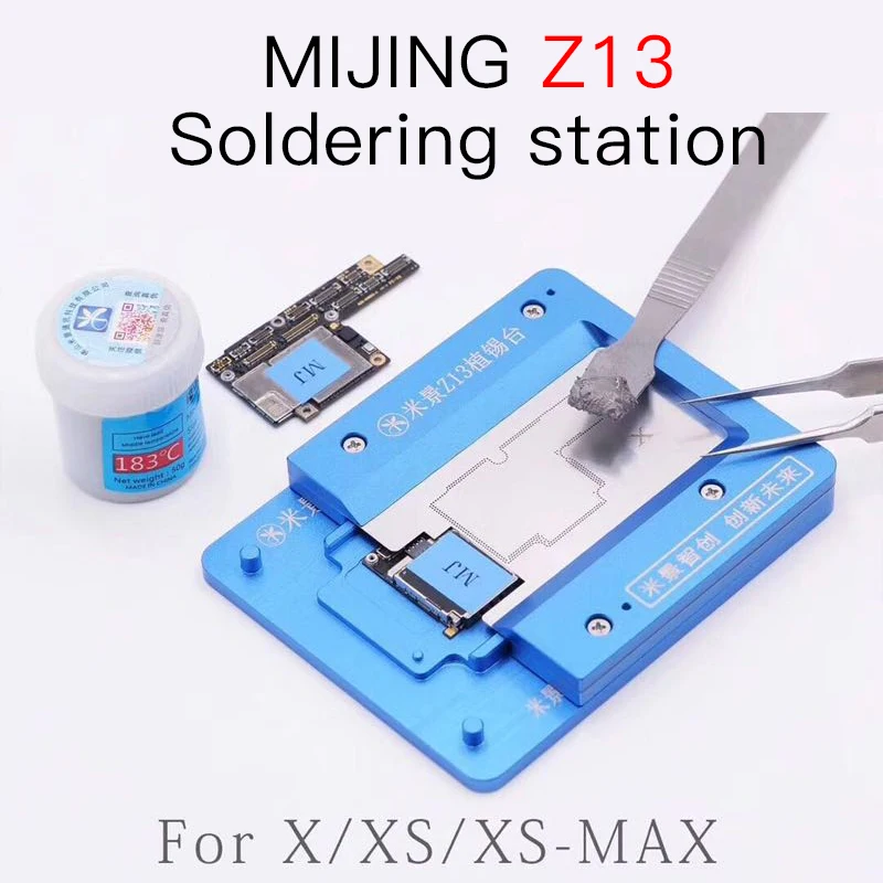 

MIJING Z13 BGA REBALLING FIXTURE FOR IPHONE X/XS/XSMAX PCB Holder JIG board Maintenance Platform