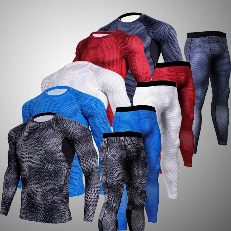 2021 22 New Winter Thermal Underwear Sets Men Quick Dry Anti microbial
