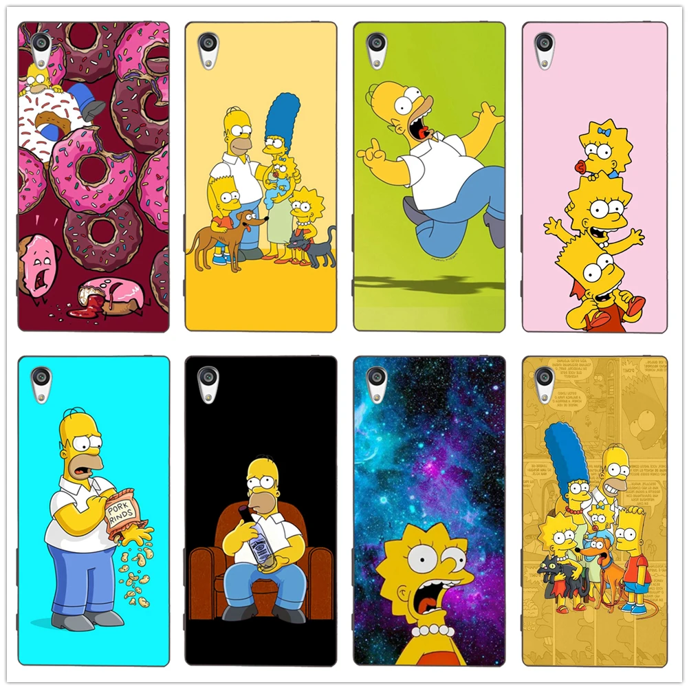 

Homer J. Simpson Cute Funny Fashion Cartoon TPU soft case Cover For Sony Xperia Z Z1 Z2 Z3 Z4 Z5 compact Premium shell Coque