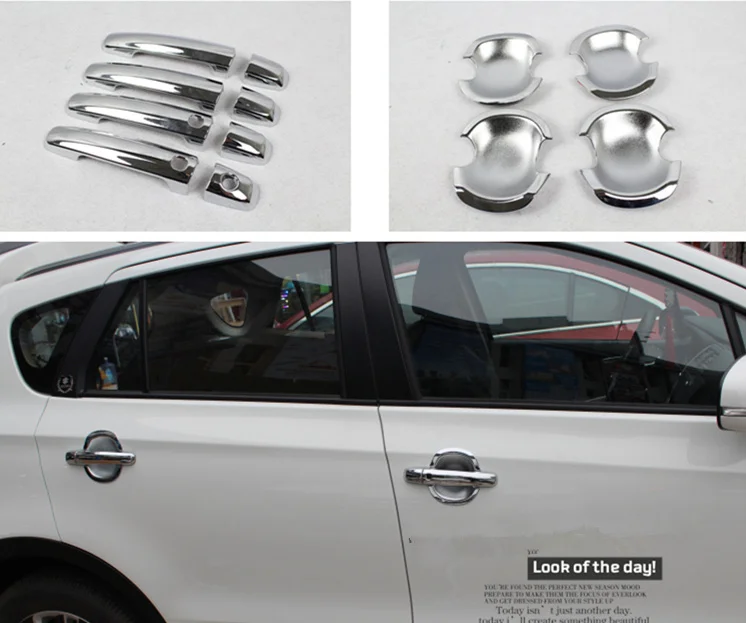 

For SUZUKI S-CROSS SCROSS 2014 2015 Chrome Door Handle Cover + Cup Bowl Cover Trim MA00220-A00222
