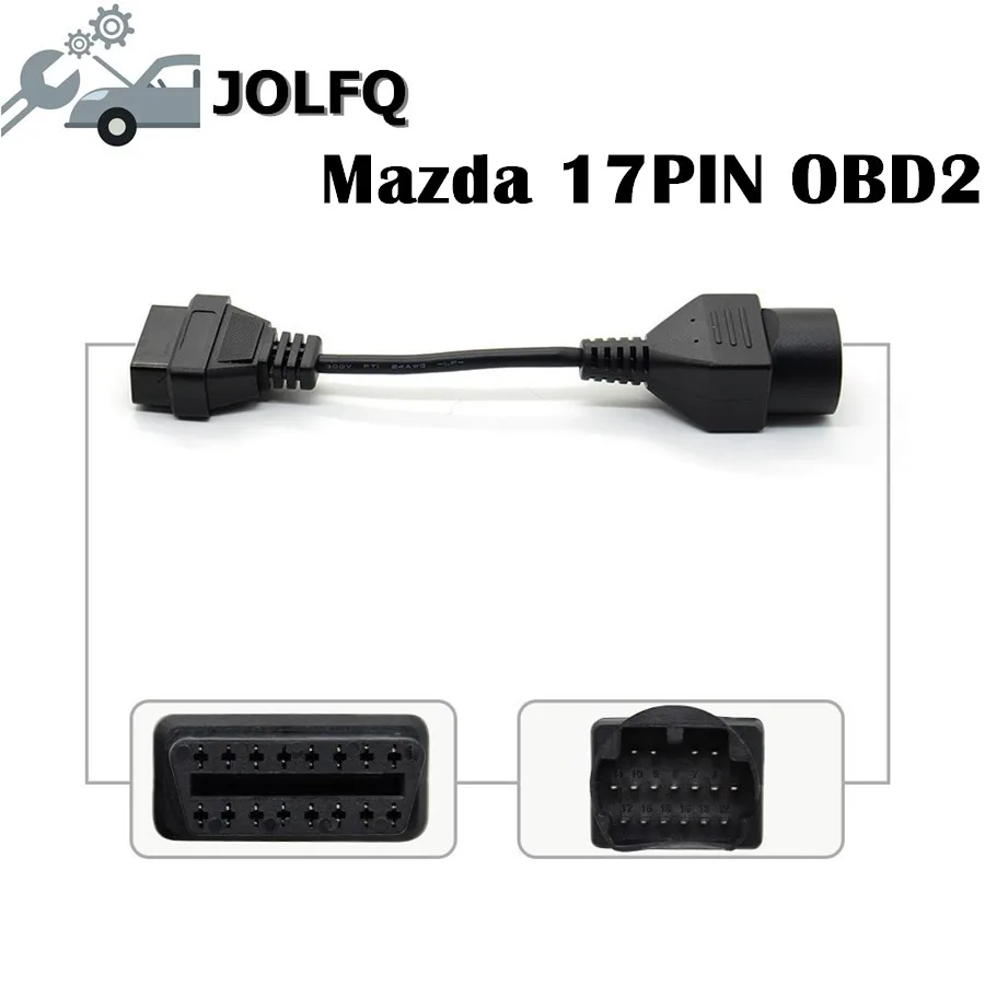 OBD коннектор OBDII лучшего качества 2018 для Mazda 17Pin на 16Pin соединительный кабель Для 17