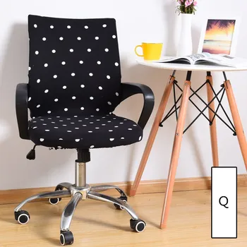 

High-Grade Elasticity Office Computer Arm Chair Cover Universal Size printing Chair Cover Stretch Rotating Lift Chair Cover