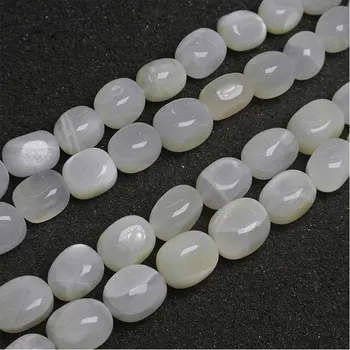 

White Moonstone Freeform Potato Natural Stone Beads For Jewelry Making Beads Necklace 15'' Needlework DIY Beads Trinket