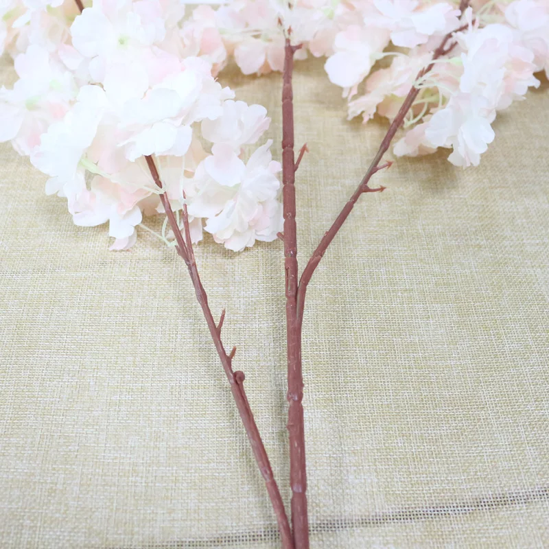 JAROWN Simulation Cherry Artificial Silk Fake Flowers Wedding Scene Decoration Photography Background Wall Decor Home Decoration (19)