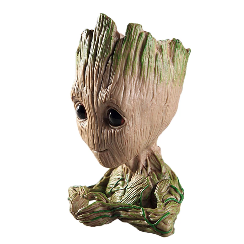 JAROWN Artificial Tree Man Grout Flower Pot Pen Holder Action Figures Cute Model Toy For Gifts Home Garden Office Decoration (13)
