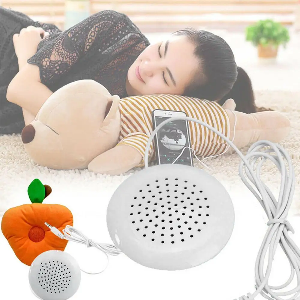 

Portable 3.5mm Pillow Speaker White Mini Speaker Caixinha de som alto falante 2019 for MP3 /MP4 /CD /iPod /Phone