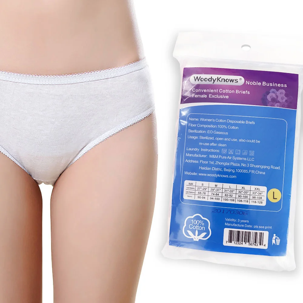 

WoodyKnows Pregnant Womens Cotton Disposable Regular Panties Travel Prenatal Postpartum Maternity Underwear Briefs Trousers 5pcs