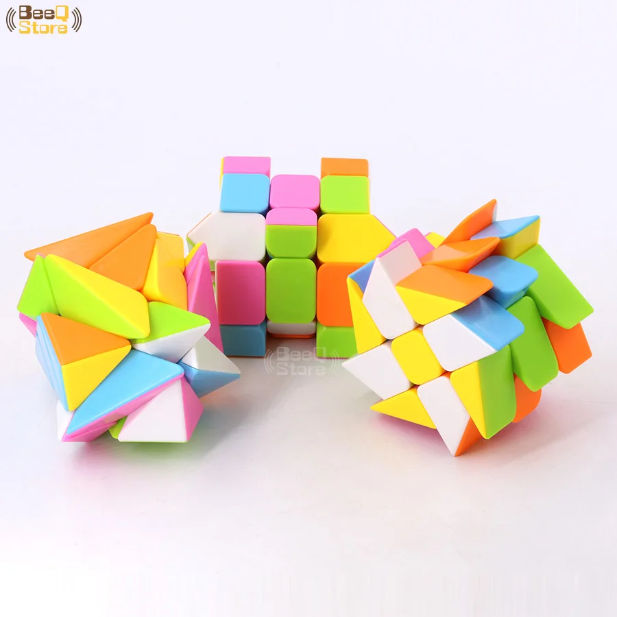 Осевой магический куб, изменяющийся нерегулярно, кубик Jingang, ветряные колеса, куб 3x3, Фишер, кубик, без наклеек, 3x3x3, Cubo Magico, красочный корпус
