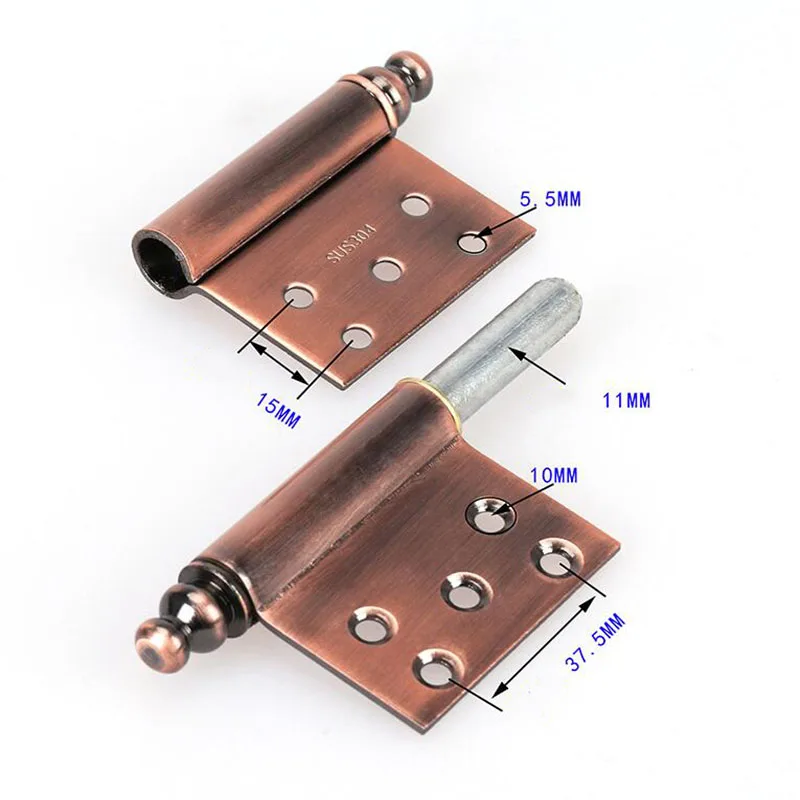 Weldedflagflaghinge304stainlesssteel5inchdetachmentdooraxle