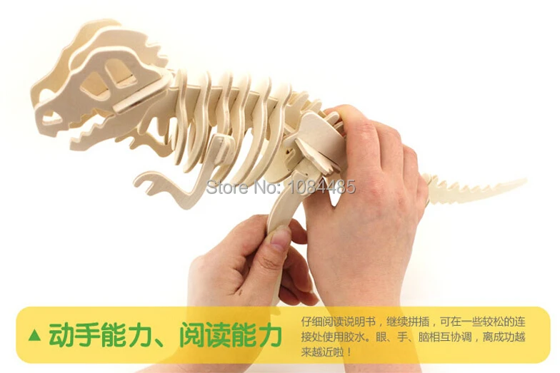 DIY детские 3D деревянные пазлы модель самолета сборочные строительные наборы