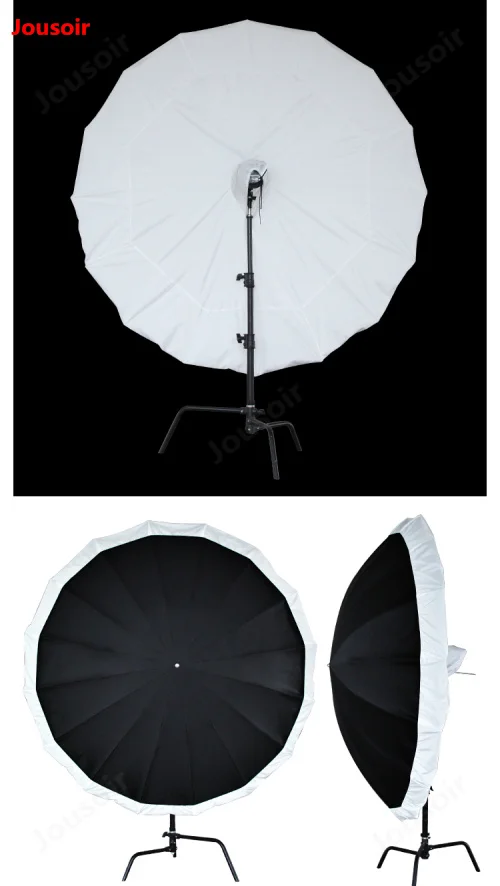 200 см Черный Серебряный Отражатель портативный зонтик парашют восьмиугольный софтбокс с креплением Bowens для студийной фотовспышки Speedlight CD15