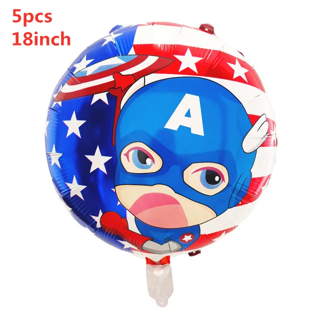 Воздушные шары супергероя, Мстители, Человек-паук, Железный человек, Капитан Америка, Халк, фольгированные воздушные шары, детские товары для дня рождения, детские игрушки - Цвет: Белый