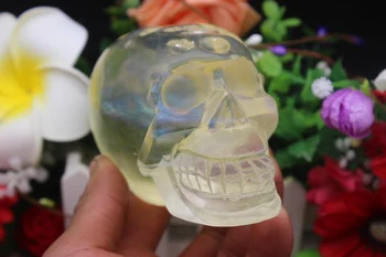 

742 grams of quartz crystal yellow smelting skull to heal