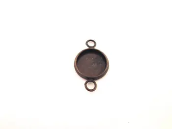 

10mm brass bezel connector settings, pick your amount, B182theof