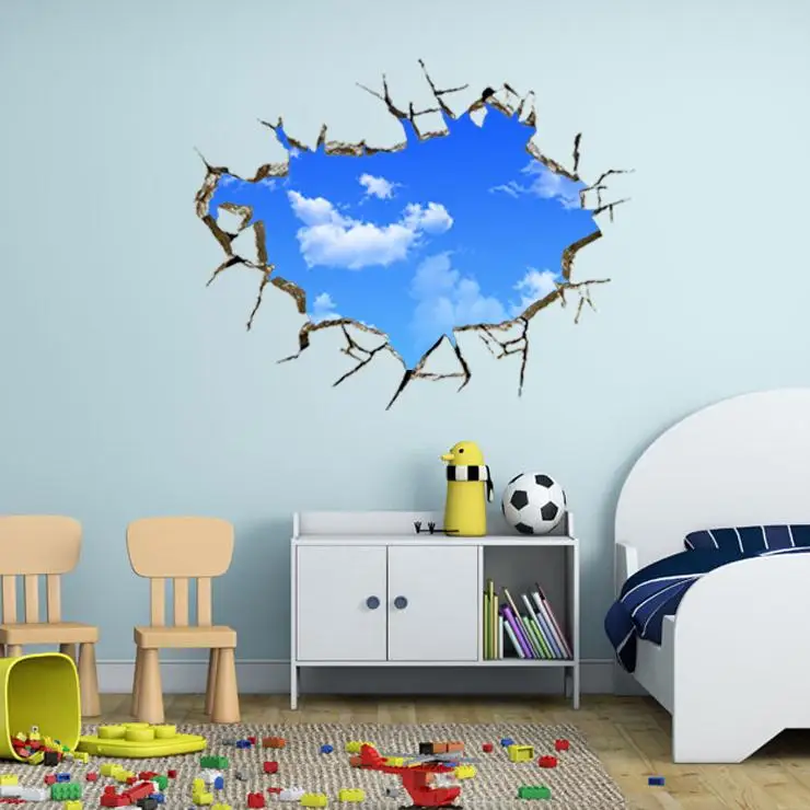 Hot 7 Jenis Gaya Kartun Hewan 3d Stiker Kamar Tidur Keren Boys