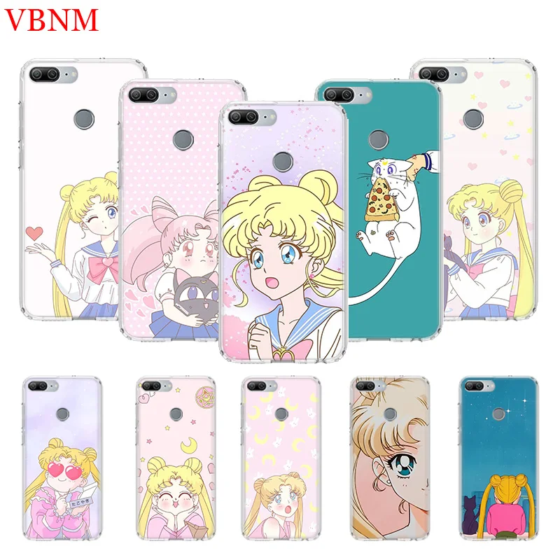 

Sailor Moon Girl Printing Protect Phone Case for Huawei Honor 8X 8A 9 10 Lite 8S 7S 6X 7X 8 7A Pro MAX V9 Play 8C 10i 20i Coque