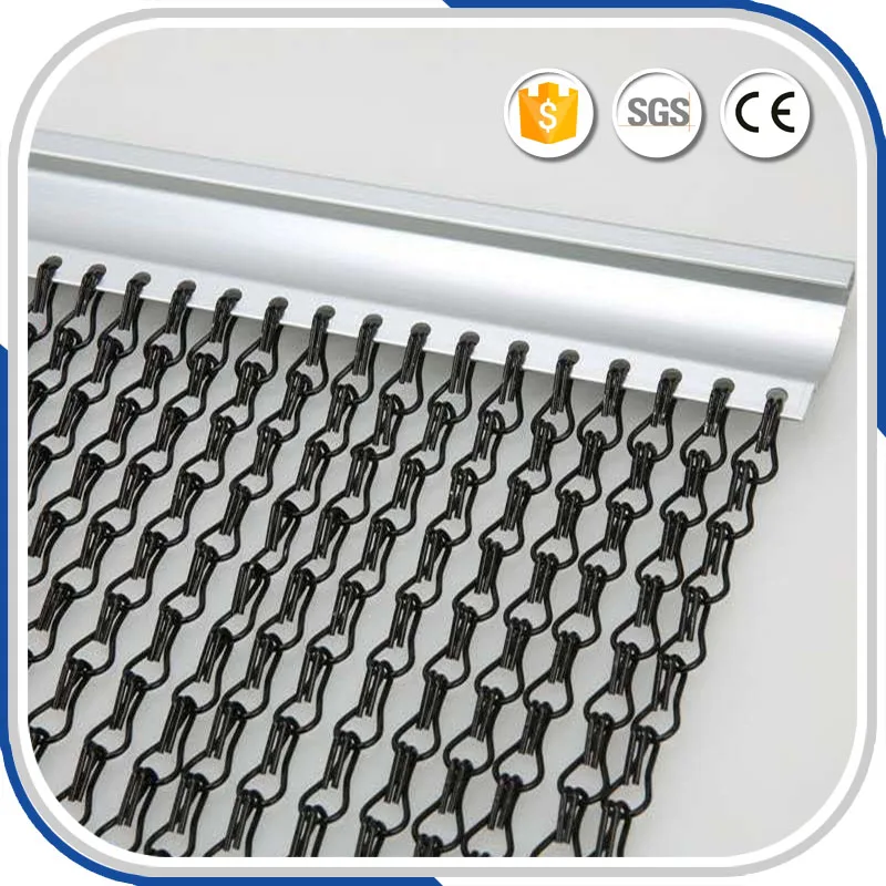 Decorative Aluminum Mini Chain Link Fly Screen Door Curtaindoor fly screensdoor insect