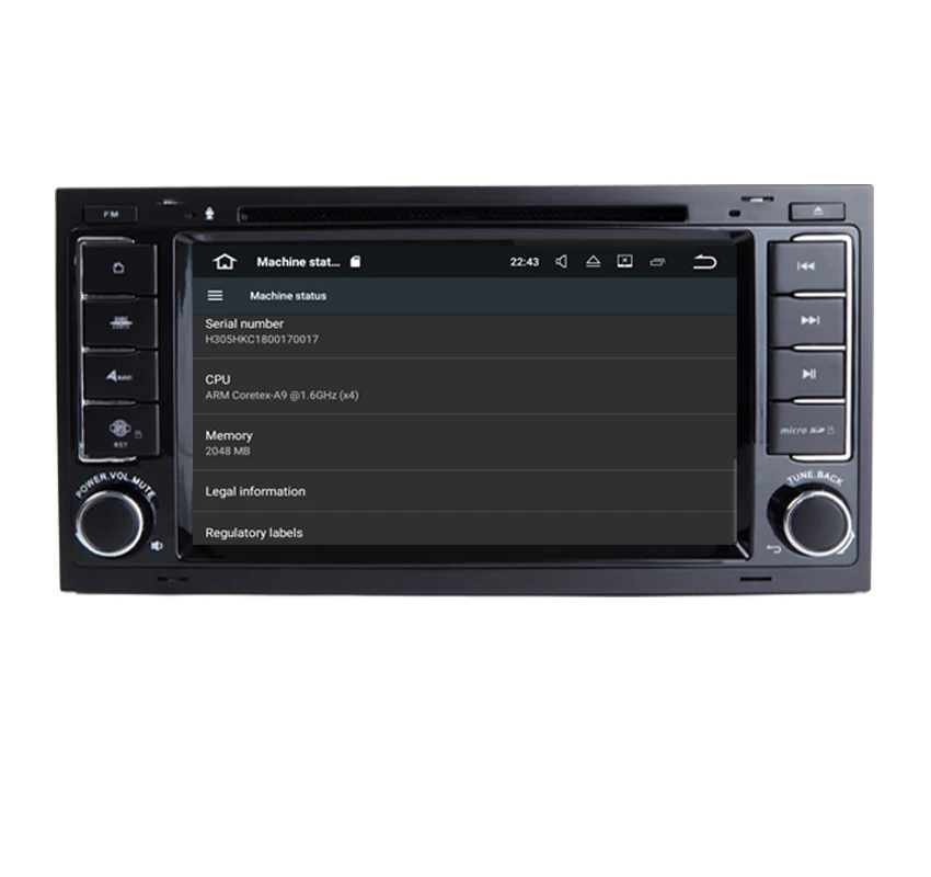 Top 7"HD 1024X600 Android 7.1 Quad Core Car DVD Player for VW Touareg Android  T5 Transporter Multivan 2004-2011 4G Stereo system 7