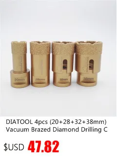 Diatool 2 шт. 30 мм профессионального качества вакуумной пайки diamond core bits с M14 соединение, бурения Биты