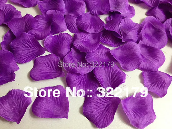 

1000X Silk Rose Petals Purple Artificial Flower Petals For Wedding Birthday Parties Decor Favors